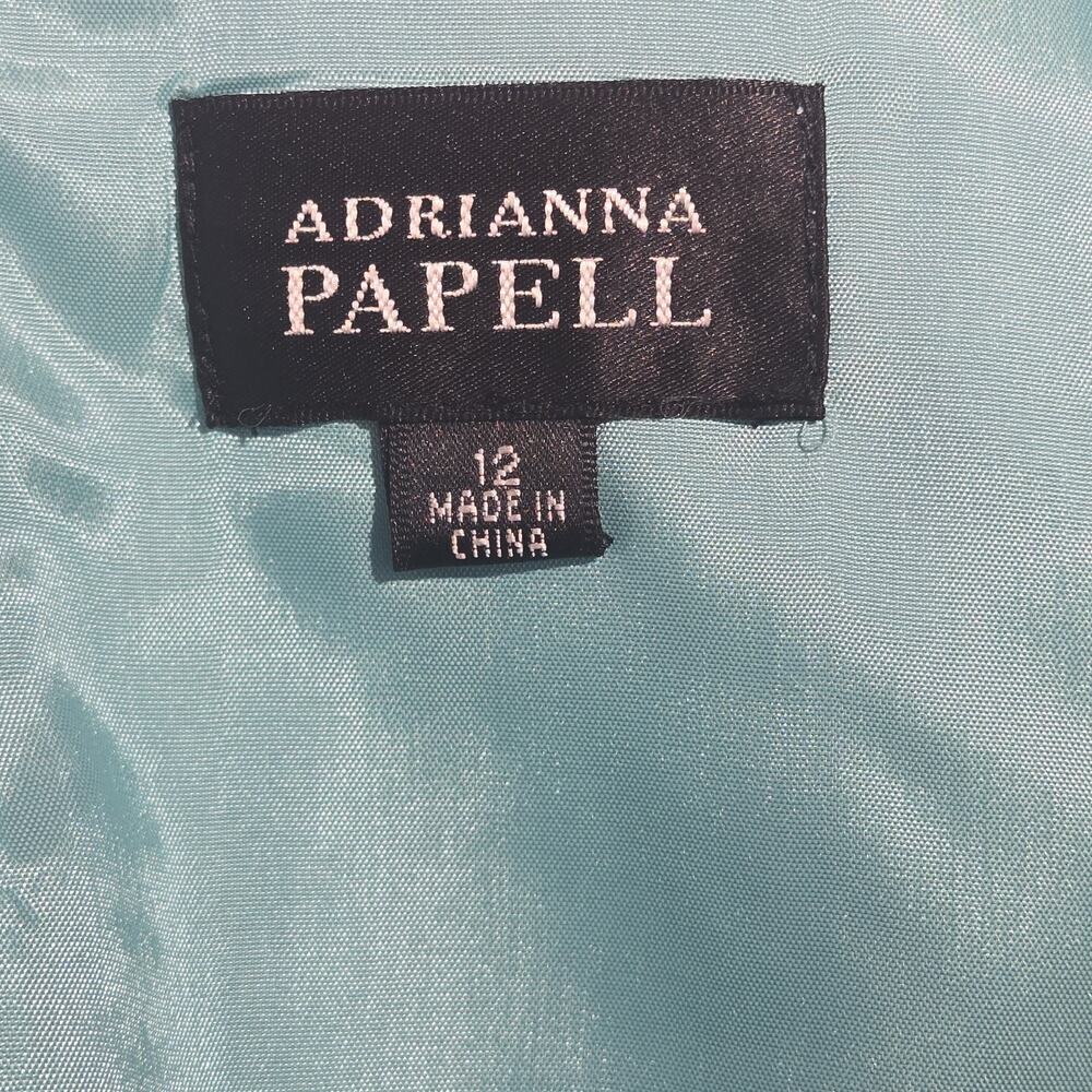 Adrianna Papell Dress Size 12 Floral Sleeveless Floret Neckline COTTAGE COQUETTE - Picture 5 of 8